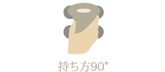 持ち方90°